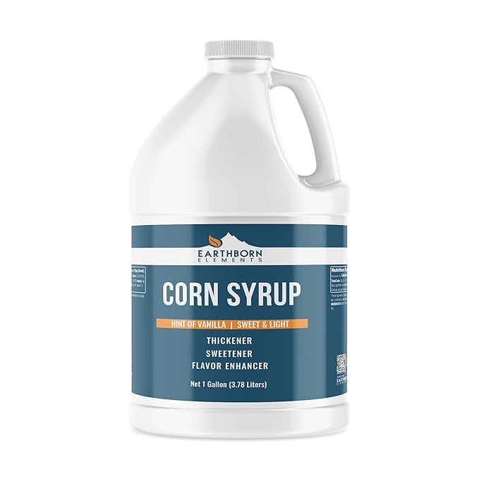 Earthborn Elements Corn Syrup (1 Gallon) Light Syrup with a Hint of Real Vanilla Convenient Jug with Twist-Off Cap