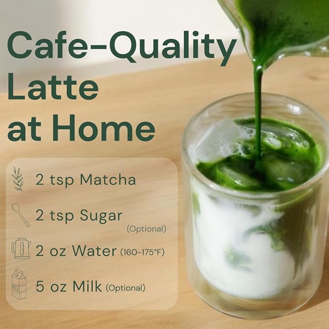 Wako Matcha Single-Origin Uji Matcha from Kyoto Japan (40g / 1.4 oz) – First Harvest Authentic Ceremonial Grade Green Tea Powder for Your Daily Morning Boost Café-Quality Hot or Iced Matcha and L