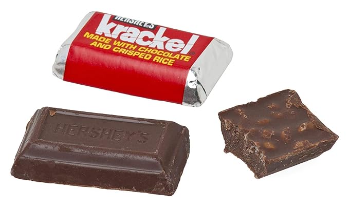 Krackel Mini Chocolate Bars- Chocolate Candy with Crisped Rice (5 Lbs. (80 oz.))