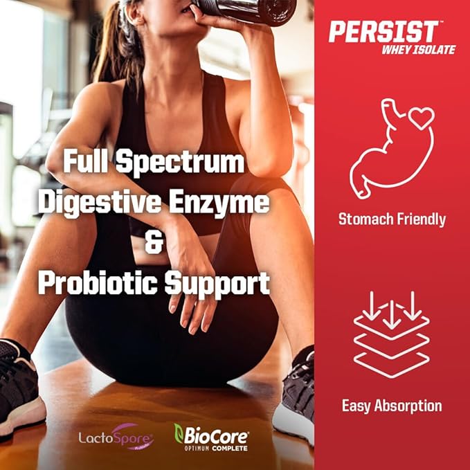 Undefined Nutrition Persist Whey Isolate by Brian Shaw - 24g Protein 30 Servings – Supports Recovery Strength &amp Performance - Gluten Free Fast Absorbing (2.18lbs Chocolate Peanut Butter)
