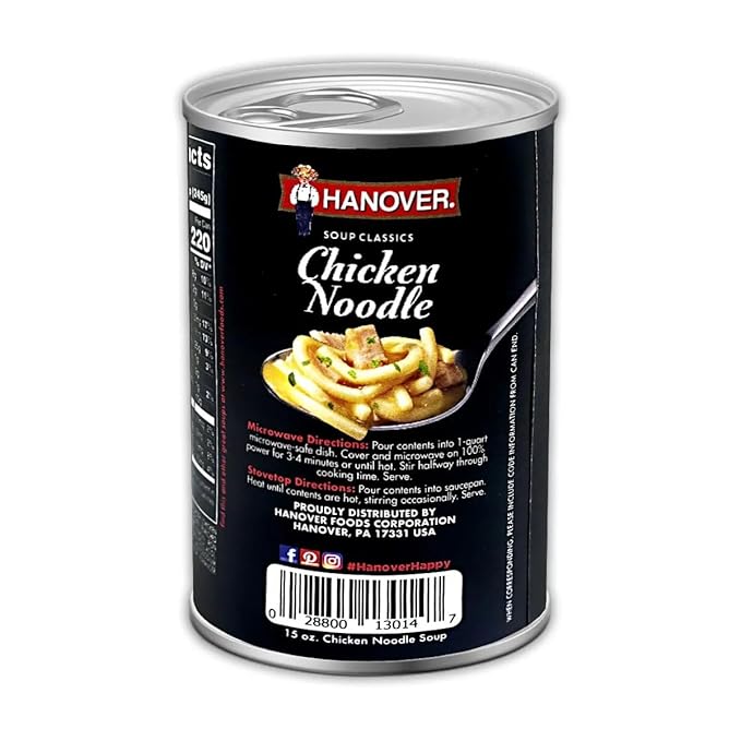 Hanover Chicken Noodle Soup 15 Ounces (Pack Of 12)
