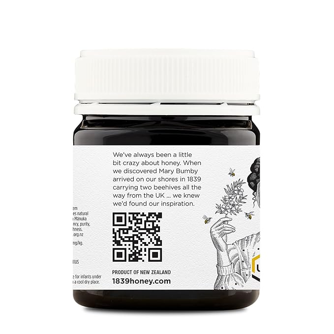 1839 Triple-Churned™ Raw Mānuka Honey UMF 15+ | MGO 525+ | Rich Texture | 100% New Zealand Origin | 250g