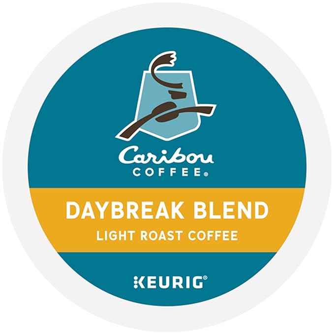 Caribou Coffee Daybreak Blend Keurig Single-Serve K-Cup Pod Light Roast Coffee(Pack of 6 60 Count Total)