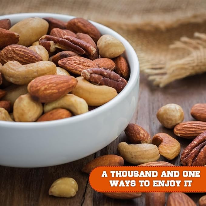 Presto Sales Mixed Nuts in Shell 160 oz | Fancy Brazil Nuts Hazelnuts Walnuts Almonds and Pecan | Raw Fresh High Protein All Natural Nuts Mix | Packed in 10 lbs Box