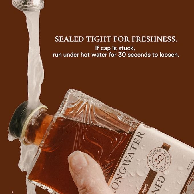 Strongwater Old Fashioned Craft Cocktail Mixer - Makes 96 Cocktails - Handcrafted Old Fashioned Syrup with Maple Pecans &amp More - 3 Pack Gift Set Just Mix with Bourbon or Whiskey