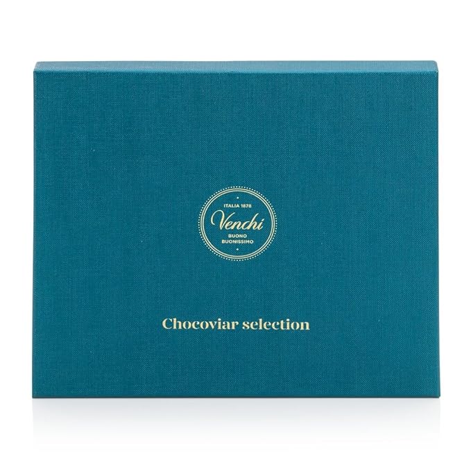 Venchi - Box of Assorted Chocoviar Chocolates 318 g - 7 Different Flavours - Gluten Free - Great Gift Idea