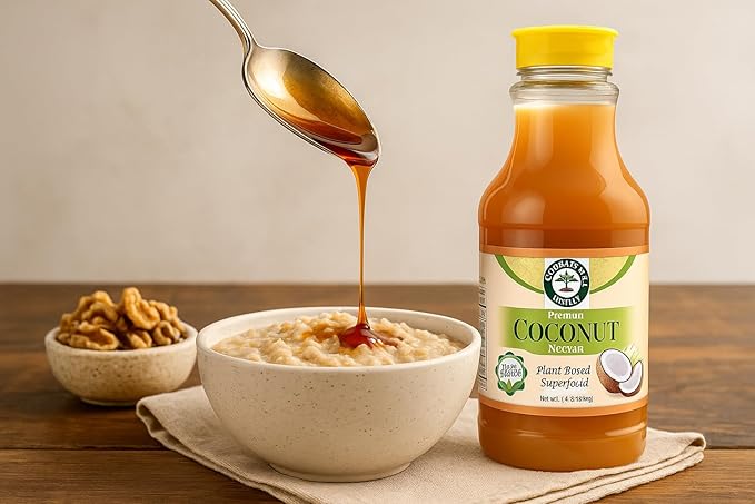 Good Balance Health Coconut Nectar | Natural Liquid Sweetener | Low Glycemic Sweetener | All Natural and Organic | Sugar Substitute | Non GMO Gluten Free Keto Sugar Vegan Friendly Baking | 22 Ounc