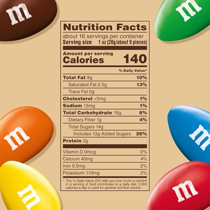 M&ampM’S Almond Milk Chocolate Candy Sharing Size 8.6 Ounce Chocolate Candy Bulk Pack of 8