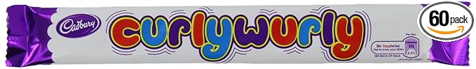 Cadbury Curly Wurly Candy 21.5g 60 count