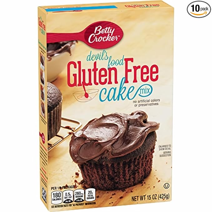 Betty Crocker Gluten Free Cake Mix Devil's Food (Pack of 10)