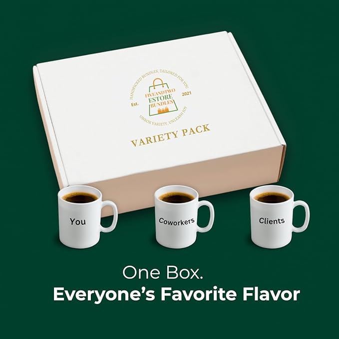28 Count Dark Roast Variety K-Cup Pods Sampler: Includes French Roast Italian Sumatra Caffè Verona K-Pods with Recipe eBook - Great for Starbucks Coffee Lover (28pcs Dark Roast)