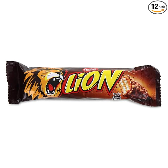 Nestle Lion Bar 1.76 Ounce (Pack of 12)