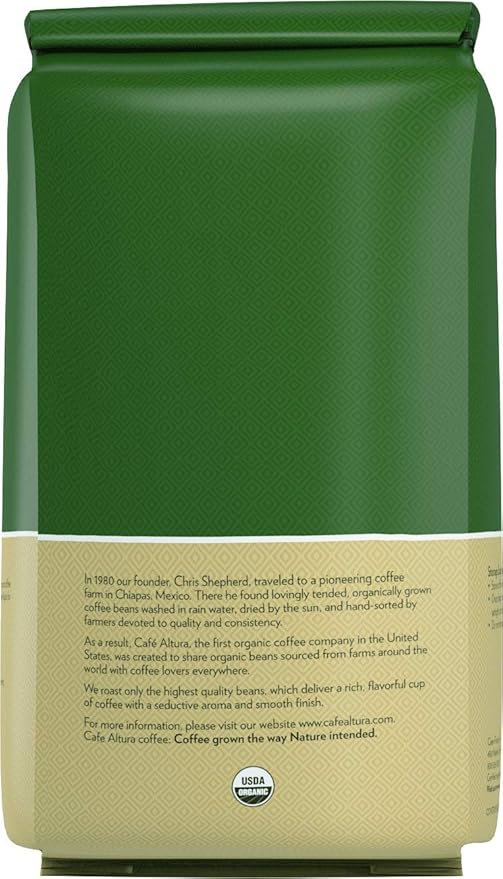 Cafe Altura Whole Bean Organic Coffee House Blend 5 lb Bag