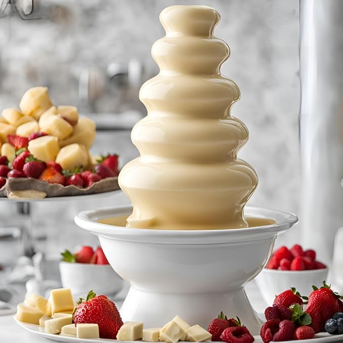 Super White Chocolate Melting Wafers 5LB – Smooth and Creamy Perfect for Dipping Baking Candy Making and Decorating Desserts – Ideal for Fountains Coating and Molded Chocolates. (5 pound) (Super