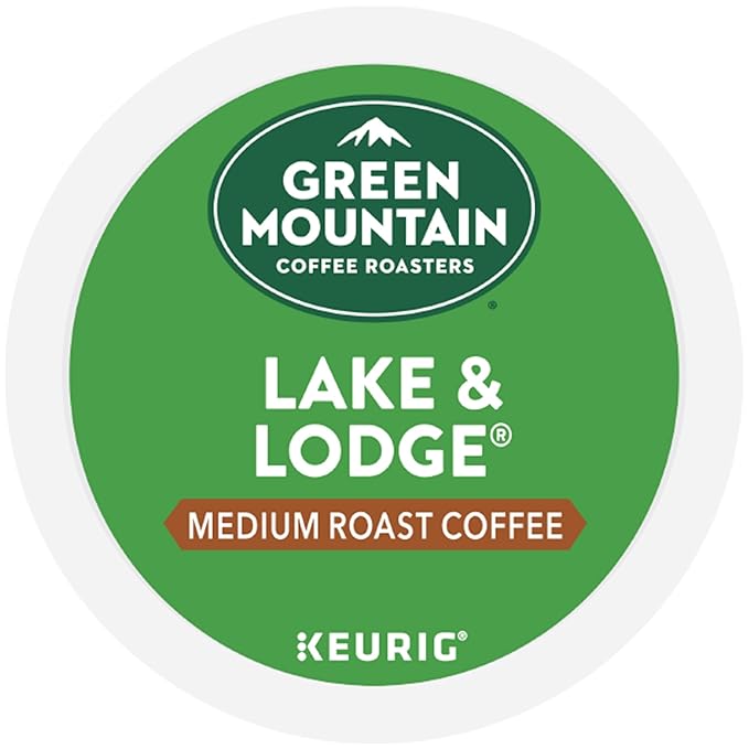 Green Mountain Coffee Roasters Lake and Lodge Blend Keurig Single-Serve K-Cup pods Medium Roast Coffee 96 Count
