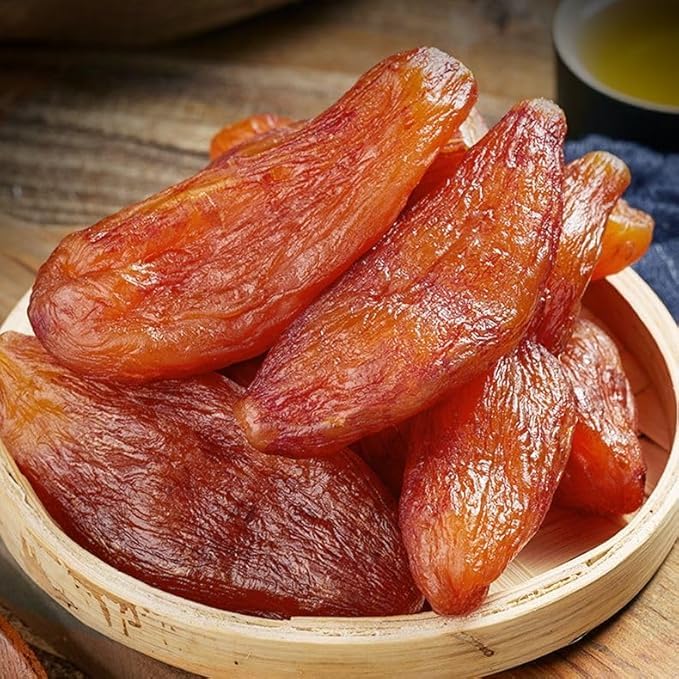 Crispy Fried Dried Sweet Potato (250/g bags) 100% Natural Convenient BreakfastDessertsSweetCandied FruitsDried fruitsSnack FoodsDelicious Chinese snack gifts (3bags)