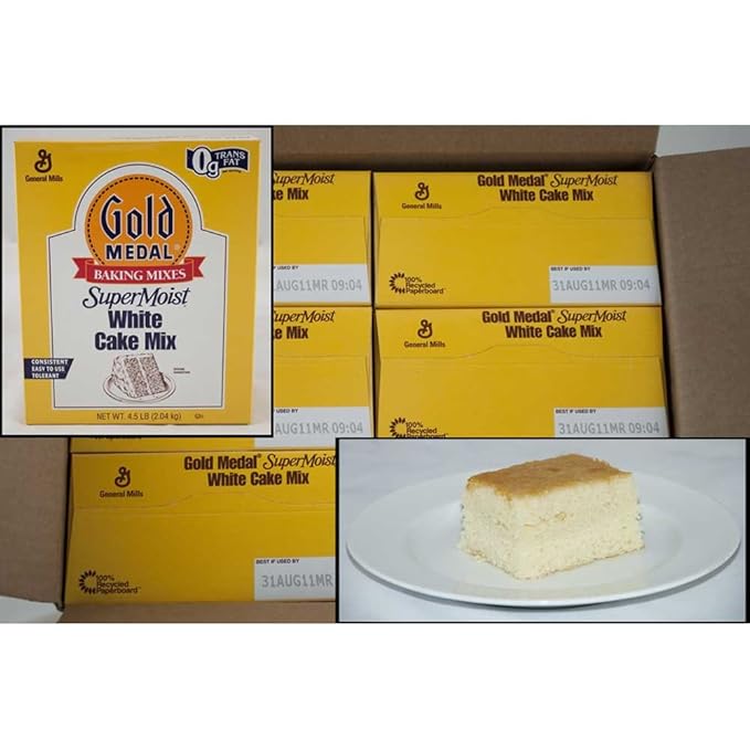 Supermoist White Cake Mixes 6 Case 4.5 Pound