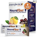 NeuroFiber Prebiotic Fiber Bars – Gut Health Constipation Relief &amp Brain Function Support – Plant-Based Gluten Free Vegan (8 Bars Mix Box Lemon/Choco)
