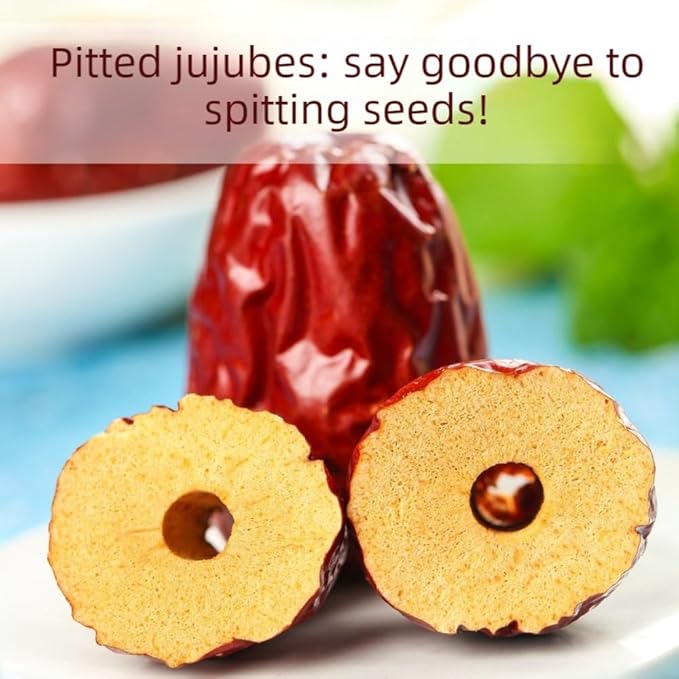Pitted Premium Dates 500g Wash-Free Red Dates Natural Sweet &amp Plump 0 Additives Resealable Bag