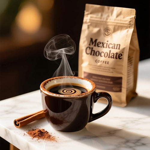 Absolutely Amazing Mexican Chocolate Coffee – Premium Ground Coffee Blend Infused with Rich Cocoa Chocolate and Warm Traditional Mexican Spices for a Smooth Bold Aromatic Brew