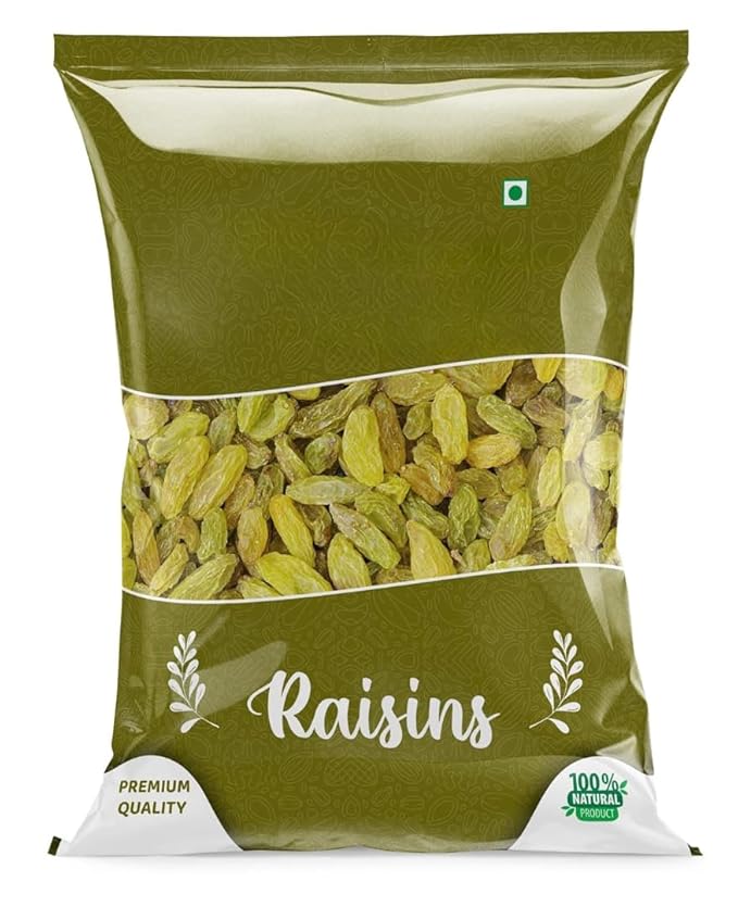 Premium Raisins (Kismis/Kishmish) Dry Fruits Rich in Fiber Iron Calcium &amp Boosts Immunity | Delicious &amp Healthy Snacks - 400 Grams