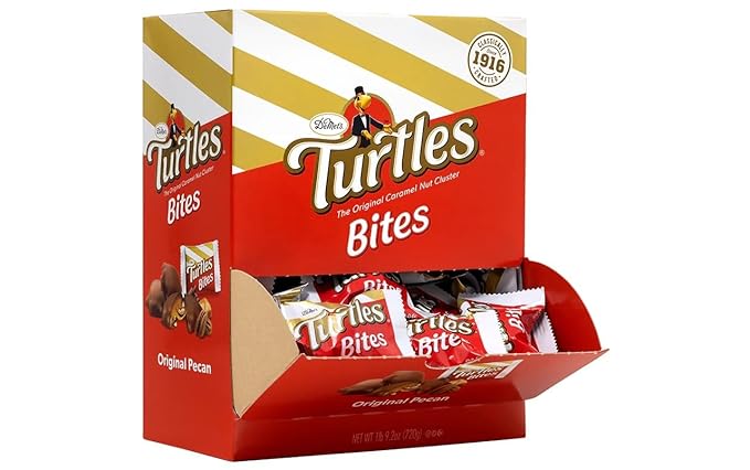 Turtles Original Bite-Size Candies 0.42 Oz Pack Of 60