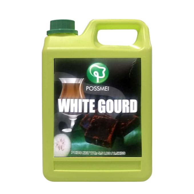 Possmei White Gourd Flavored Syrup 5.5 Pound Plastic Jar 2 Pack