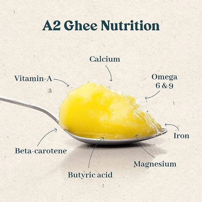 GirOrganic Grass Fed A2 Ghee Clarified Butter from Girorganic - Unsalted Gir Cow Ghee Butter - Organic Ghee Oil - Pasture Raised Non-GMO Lactose-Free (160 Oz)