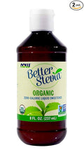 NOW FOODS ORGANIC BETTER STEVIA 8 OUNCE 2-PACK