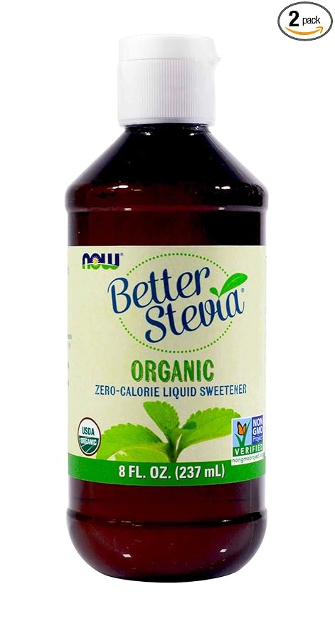 NOW FOODS ORGANIC BETTER STEVIA 8 OUNCE 2-PACK