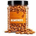 Almonds Nuts Whole Almond Raw Unsalted 40 oz Resealable Jar - Natural Protein Fiber Vitamin Mineral Energy Boost Heart Friendly - Work Travel Office - Baking Cooking Gifting