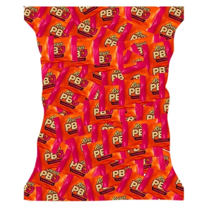 Candykrave Reses Strawberry PB&ampJ Peanut Butter Cups Candy - Bulk 1lb Reesees Cups Milk Chocolate candies - Bulk chocolate candies for Kids Birthday Parties and Easter Parties