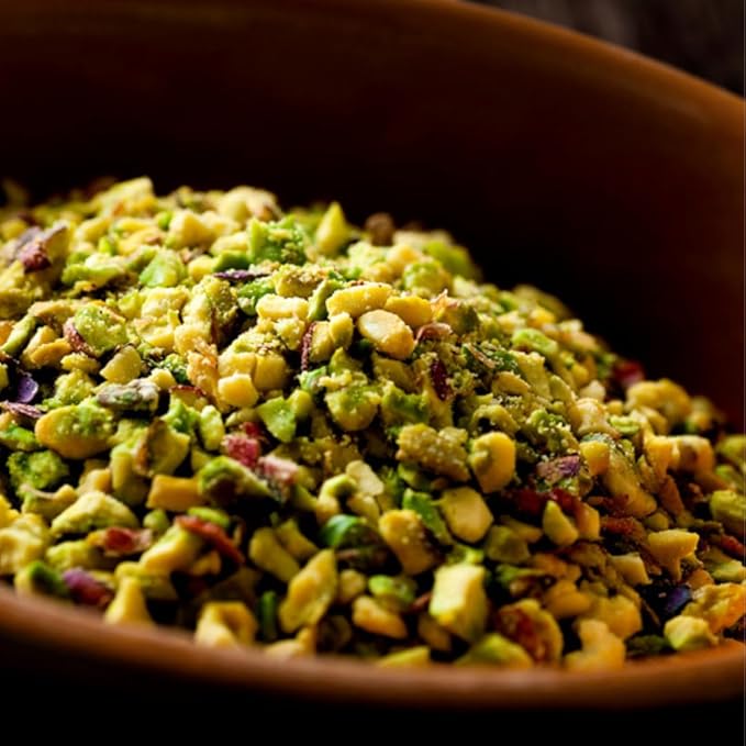 GUSTO ETNA Pistachios Chopped 35.3 oz (1kg) Sicilian Raw Pistachio Crumbles Cryo Sealed Ice Cream Topping Nuts Product of Italy Bronte Sicily Italy