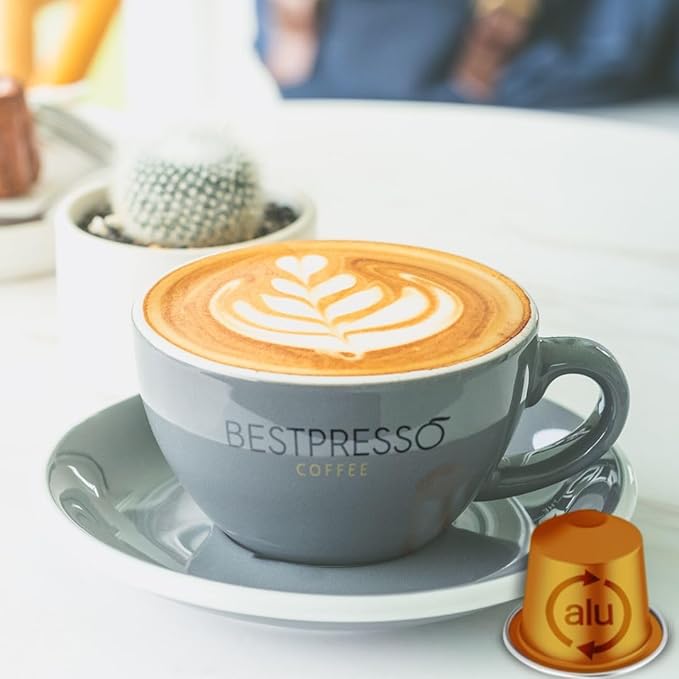 Bestpresso Coffee for Nespresso Original Machine 120 pods Certified Genuine Espresso Flavored Pack Vanilla Pods Compatible with Nespresso Original 60 Days Satisfaction Guarantee