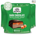 Little Secrets Dark Chocolate Nougat Bars | 5 Snack Bars per Bag| Made in Europe | Nothing Artificial &amp No Sugar Alcohols | Sustainable Cocoa | 3.9 Ounce Pack of 6-30 bars total