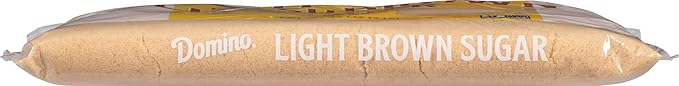 Domino® Light Brown Sugar 2 lb Zipper Bag (2-Pack) - Ideal Sugar for Baking and Desserts - Includes Bonus Recipe Card