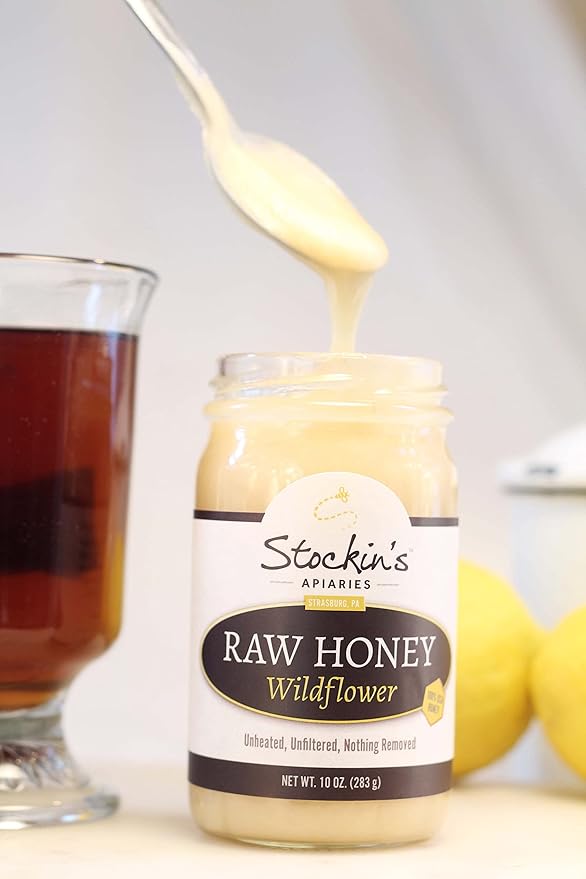 Stockin's Apiaries Raw Wildflower Honey In Bulk Unheated Unfiltered &amp Nutritious 80 Oz.