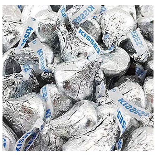 Hershey's Kisses Milk Chocolate in Silver Foil (Pack of 6 Pounds)