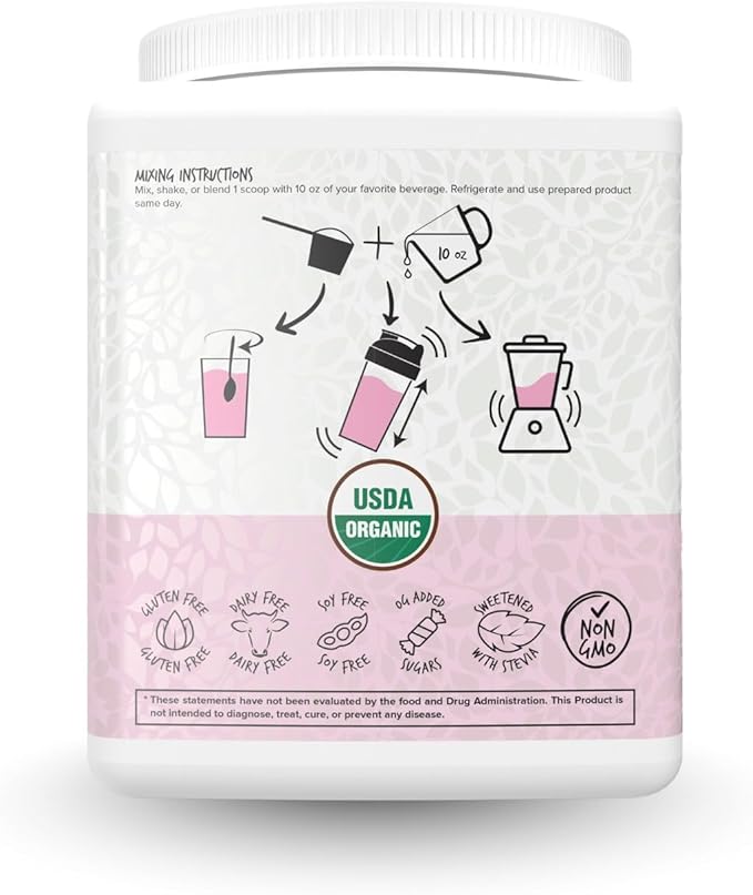 Portions Master Vegan Protein Blend Complete Plant Based Protein Powder with Pea Hemp Seed Goji Blend Medium Chain Triglycerides (375g Berry)