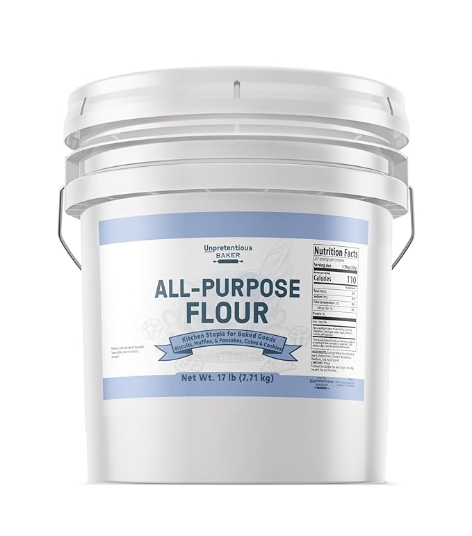 Unpretentious All Purpose Flour 3.5 Gallon Bucket Versatile Kitchen Staple Food Storage