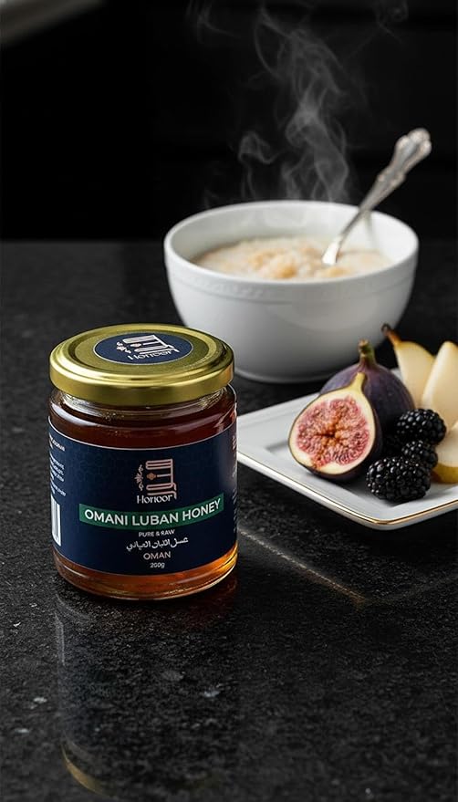 Honoor Omani Luban Honey 200g – Rare A+ Grade Pure &amp Raw Frankincense Blossom Honey Premium Natural from Oman Limited Harvest Authentic &amp Rare