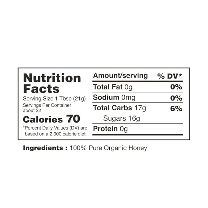Nature Nate’s 100% Pure Raw &amp Unfiltered Organic Honey 16-oz Squeeze Bottle - 12 Pack Made by Brazilian Bees Enjoy Honey’s Balanced Flavor and Wholesome Benefits