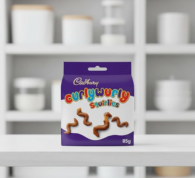 Cadbury Curly Wurly Squirlies Chocolate Bag 85 g - Pack of 10