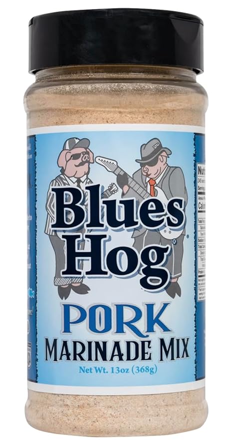 Blues Hog Pork Marinade Mix (13 oz/368g) &amp Blues Hog Beef Marinade Mix (11 oz/312g) | The Good Store Packaging