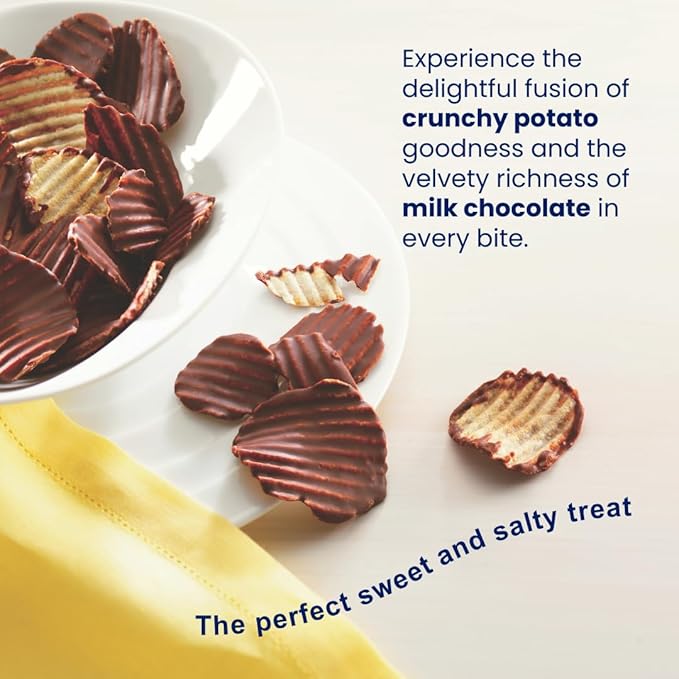 ROYCE' Potatochip Chocolate Original - |Chocolate Coated Crispy Potato Chips | Gourmet Snack for Gifting &amp Indulging | Japanese Potato Chip Chocolate from Hokkaido (7 Servings per Container)