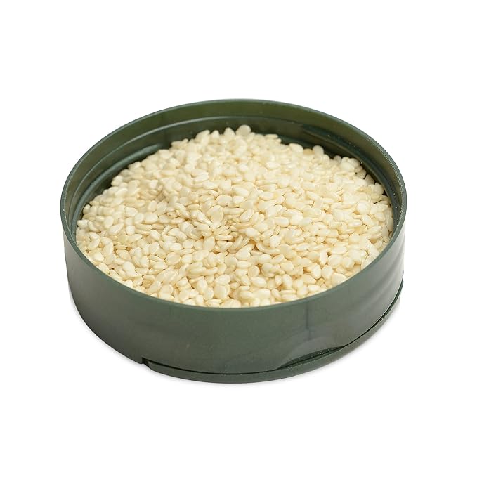 Pereg White Sesame Seeds - (5.3 Oz x 6 Pack) - Rich Dark Color - Unhulled And Raw Sesame Seeds - Crunchy &amp Nutty Flavor - Keto Friendly - Vegan - Non-GMO - Kosher Certified