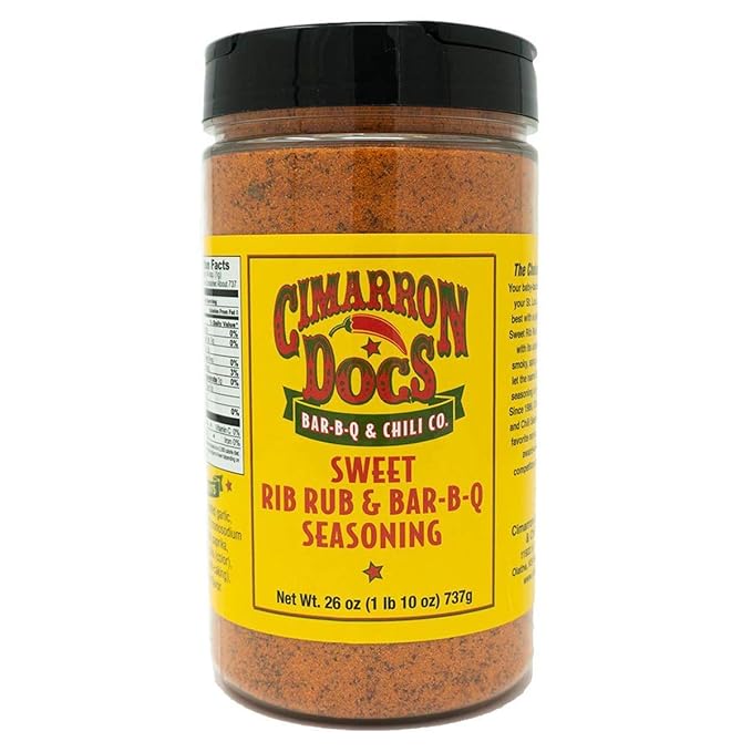 Cimarron Docs Sweet Rib Rub &amp Bar-b-q Seasoning Large 1 lb 10 oz (26 oz)