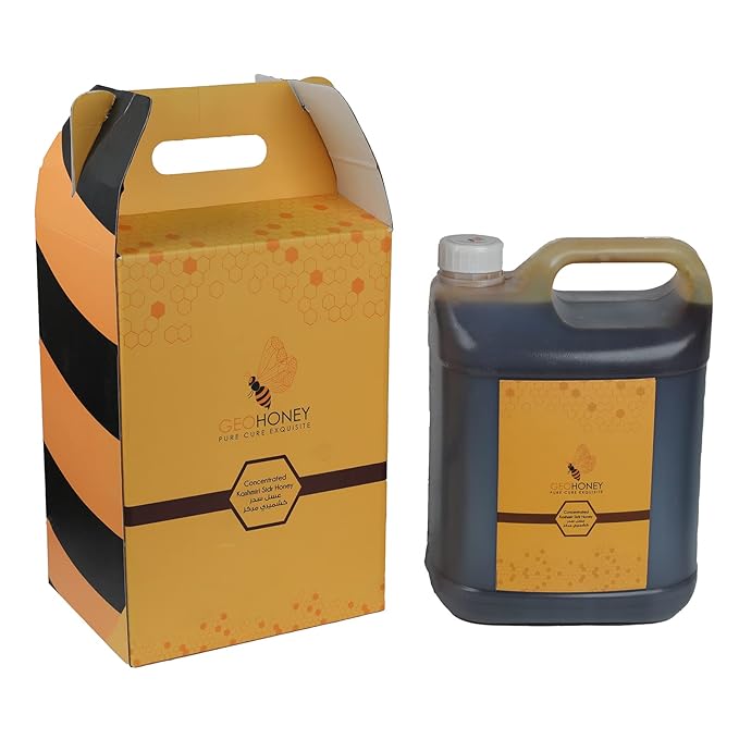 Geohoney Sidr Kashmir Raw Honey 100% Pure Unprocessed 7.2 KG Reddish Brown