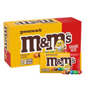 M&ampM’S Peanut Milk Chocolate Individually Wrapped Candy Share Size Bulk Chocolate Candy 78.48 Oz 24 Ct