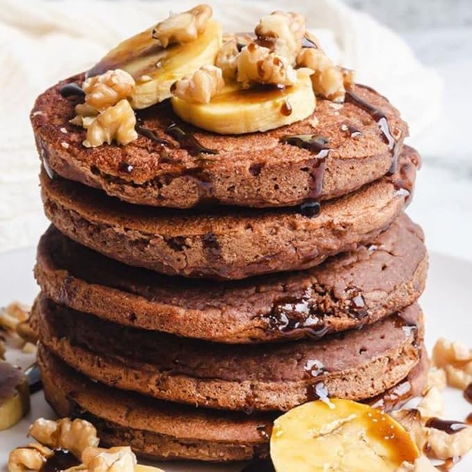 Almond based waffles Why Not Pancakes mix (2 pack) with Vanilla flavor waffle Gluten Free &amp no added sugar Works with Waffle Maker - Fast and Fresh Breakfast Foods